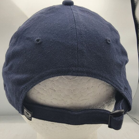 Ogio Shadow Badge Blue Cotton Hat Cap Adjustable Strapback Casual Athletic - Picture 3 of 8